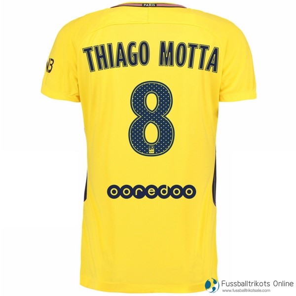 Paris Saint Germain Trikot Auswarts Thiago Motta 2017-18 Fussballtrikots Günstig